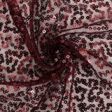 132inch Burgundy Premium Sequin Round Tablecloth, Sparkly Tablecloth#whtbkgd