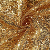 132Inches Gold Premium Sequin Round Tablecloth, Sparkly Tablecloth#whtbkgd