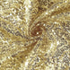 90inch Champagne Premium Sequin Round Tablecloth#whtbkgd