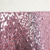 132inch Pink Premium Sequin Round Tablecloth, Sparkly Tablecloth
