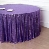 Create an Unforgettable Event with the Purple Seamless Premium Sequin Round Tablecloth