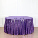 Elevate Your Event with the Stunning Purple Sequin Round Tablecloth