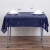 54" x 54" Navy Blue Premium Sequin Square Tablecloth