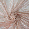 60"x102" Rose Gold|Blush Premium Sequin Rectangle Tablecloth#whtbkgd