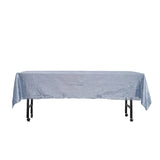 60inch x 102inch Dusty Blue Premium Sequin Rectangle Tablecloth