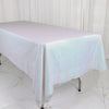 60Inchx102Inch Iridescent Blue Premium Sequin Rectangle Tablecloth