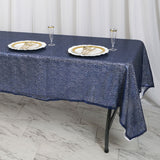 60"x102" Navy Premium Sequin Rectangle Tablecloth