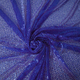60"x102" Royal Blue Premium Sequin Rectangle Tablecloth#whtbkgd