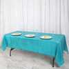 60"x102" Turquoise Premium Sequin Rectangle Tablecloth