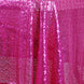 60"x126" Fuchsia Premium Sequin Rectangle Tablecloth