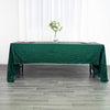 60x126 inches Hunter Emerald Green Premium Sequin Rectangle Tablecloth