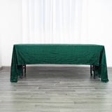 60x126 inches Hunter Emerald Green Premium Sequin Rectangle Tablecloth