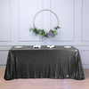 90 inch x132 inch Black Premium Sequin Rectangle Tablecloth