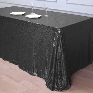 Unleash Your Creativity with the Versatile Black Sequin Tablecloth