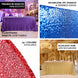 90 inch x 132 inch Royal Blue Premium Sequin Rectangle Tablecloth