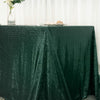 90x132 inches Hunter Emerald Green Premium Sequin Rectangle Tablecloth