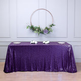 Elevate Your Event with the Purple Sequin Tablecloth