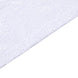 90 inch x 132 inch White Premium Sequin Rectangle Tablecloth