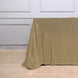90 inch x 156 inch Champagne Premium Sequin Rectangle Tablecloth