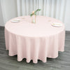 108Inch Blush / Rose Gold Polyester Round Tablecloth