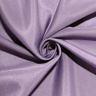 Create Memorable Moments with the 108" Violet Amethyst Seamless Polyester Round Tablecloth