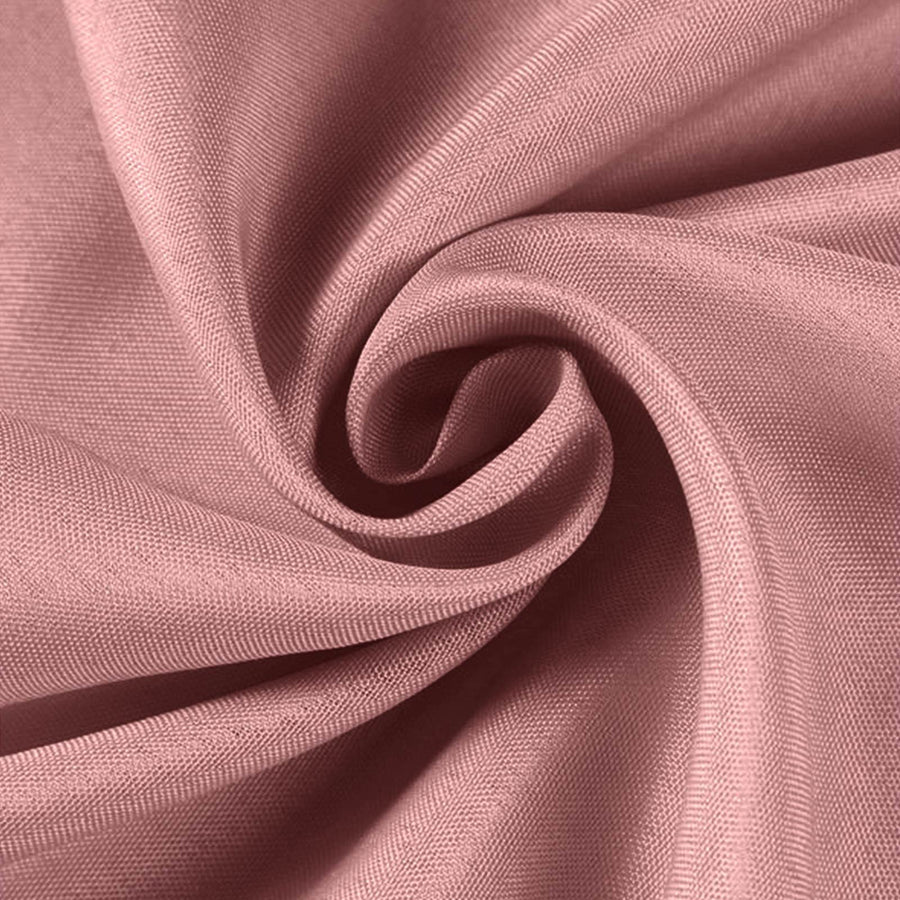 108inch Dusty Rose Polyester Round Tablecloth#whtbkgd