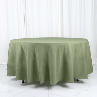 Elevate Your Event Decor with the Dusty Sage Green 108" Round Tablecloth