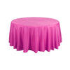 108inch Fuchsia Polyester Round Tablecloth