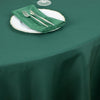 108inch Hunter Emerald Green 200 GSM Seamless Premium Polyester Round Tablecloth