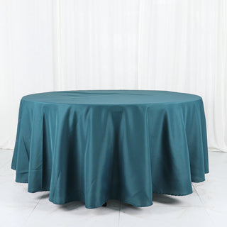 Versatile and Stylish Peacock Teal Tablecloth for Every Occasion