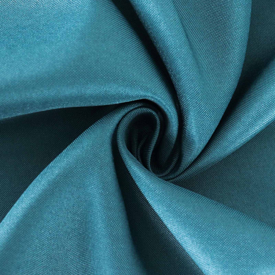 108Inch Peacock Teal Polyester Round Tablecloth#whtbkgd
