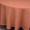 108inch Terracotta Polyester Round Tablecloth