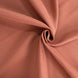 Terracotta (Rust) Seamless Premium Polyester Round Tablecloth 220GSM - 108inch