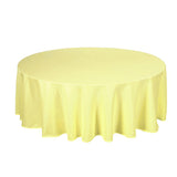 108inch Yellow Polyester Round Tablecloth