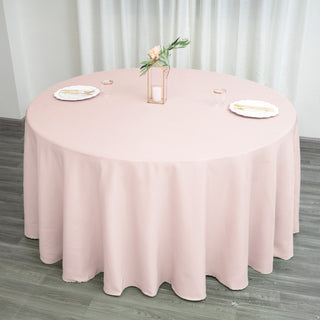 Create Unforgettable Moments with the Blush Seamless Polyester Round Tablecloth