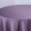 120 Violet Amethyst Polyester Round Tablecloth