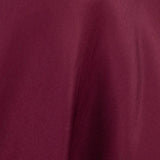 120inch Burgundy 200 GSM Seamless Premium Polyester Round Tablecloth#whtbkgd