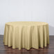 120" Champagne Polyester Round Tablecloth