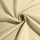 120 inches Champagne Polyester Round Tablecloth#whtbkgd