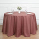120inch Cinnamon Rose Polyester Round Tablecloth