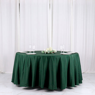 Upgrade Your Event Decor with the 120" Hunter Emerald Green Tablecloth