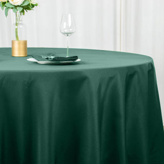 Unleash the Beauty of Emerald Green with Our Premium Polyester Tablecloth