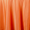 120 inch Orange Polyester Round Tablecloth