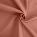 Terracotta (Rust) Seamless Premium Polyester Round Tablecloth 220GSM - 120inch