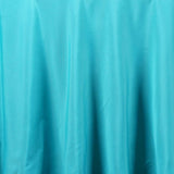 120inch Turquoise Polyester Round Tablecloth