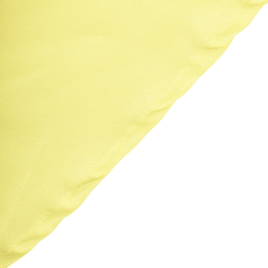 120 inch Yellow Polyester Round Tablecloth