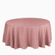 132Inch Dusty Rose Seamless Polyester Round Tablecloth