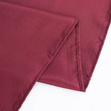 132inch Burgundy 200 GSM Seamless Premium Polyester Round Tablecloth