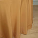 132Inch Gold Seamless Polyester Round Tablecloth
