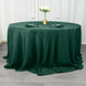 132inch Hunter Emerald Green 200 GSM Seamless Premium Polyester Round Tablecloth